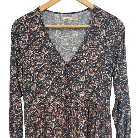 Faherty Floral Long Sleeve Dress | Size XS | Boho Cottagecore - Picture 6 of 9